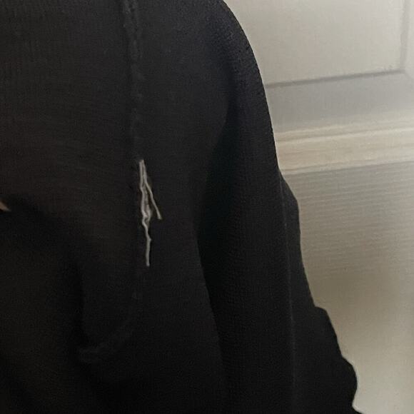 Zara Womens Bodycon Maxi Dress Black Sexy Romantic Cocktail Whimsigoth Size L - Picture 5 of 8